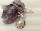 Sterling Silver and Freshwater Pearl Pendant Necklace