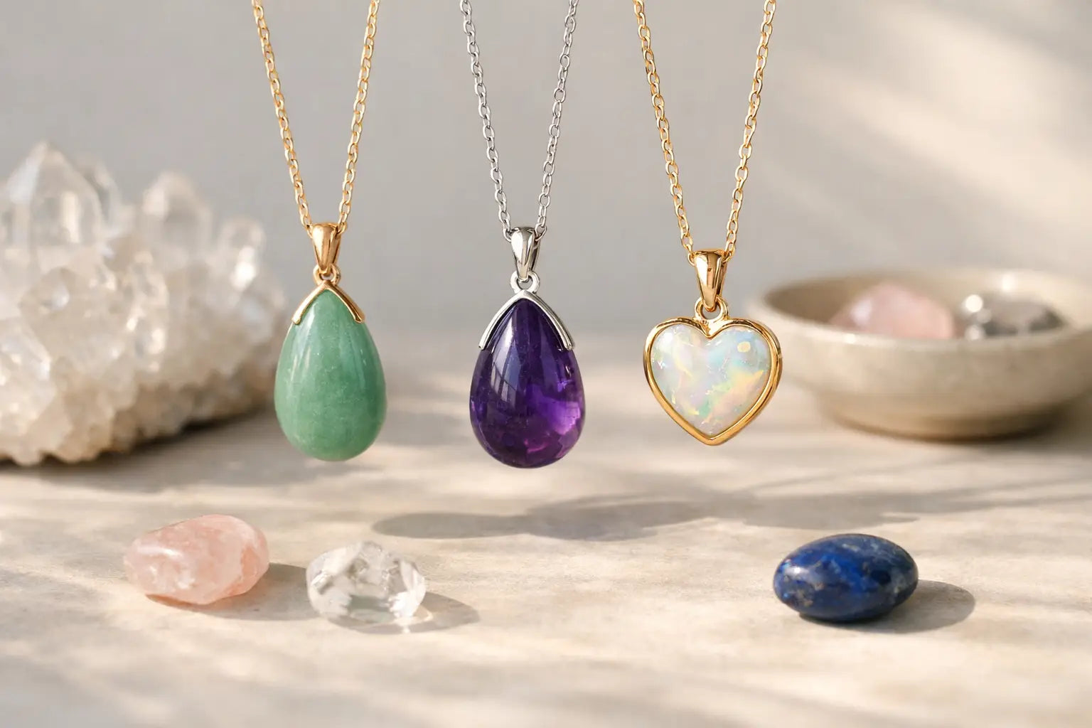 Gemstone Pendant Necklaces With Personal Meaning