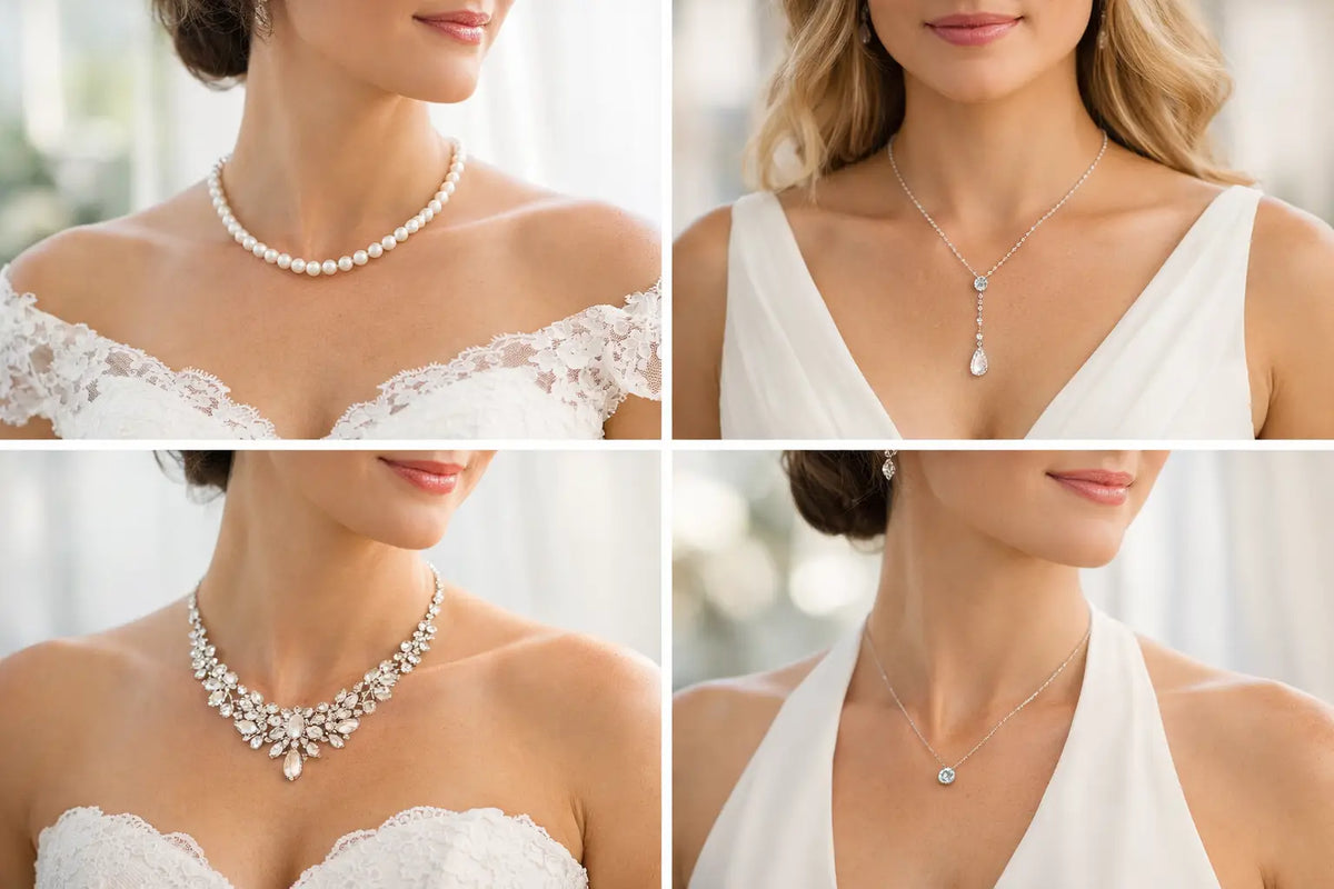 Bridal Necklace Lengths for Every Neckline