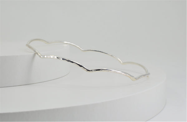 Sterling Silver Hook Bangle Bracelet Cuff Expandable Stackable Contemporary  Flexible Clasp: 31937373732933