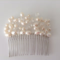 Freshwater Pearl and Crystals hair comb