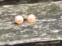 Small Freshwater Pearl Stud Earrings on 925 Sterling Silver