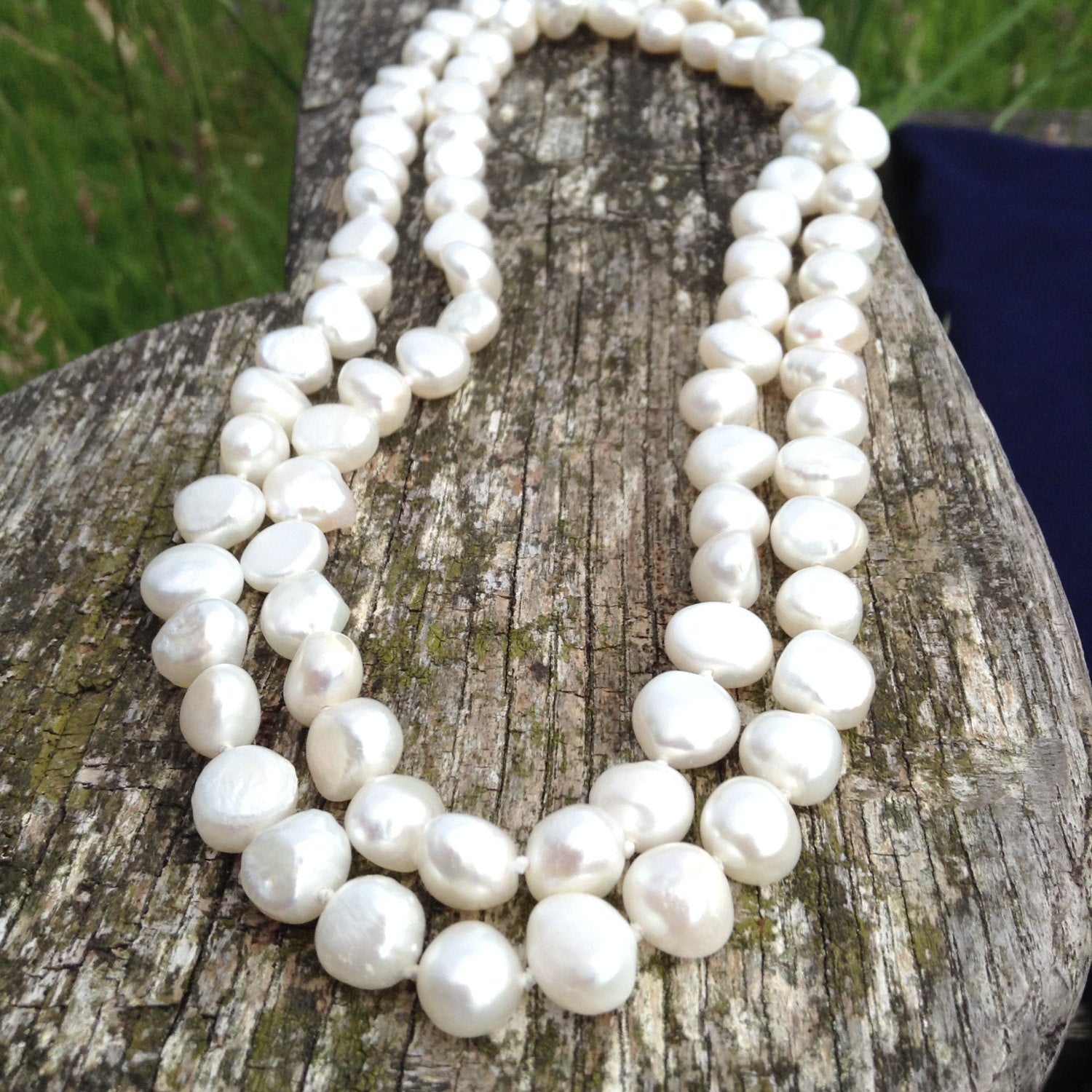 Natural Freshwater Pearl necklace handknoted