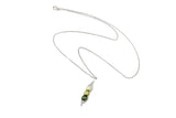 Freshwater pearls PeaPod necklace with sterling silver chain