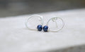 Button Pearl on Sterling Silver Stud Earrings